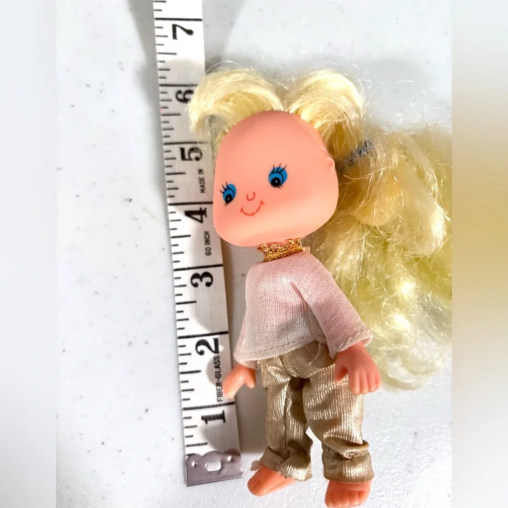 VINTAGE 1980’s 5” DOLL IN ORIGINAL OUTFIT